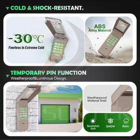 Avisontek 878Max keypad compatibility chart highlights LiftMaster compatibility.