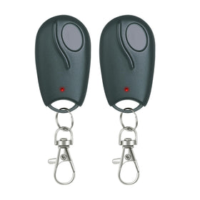 Avisontek ACT-31B remote front view with keychain for easy garage access.