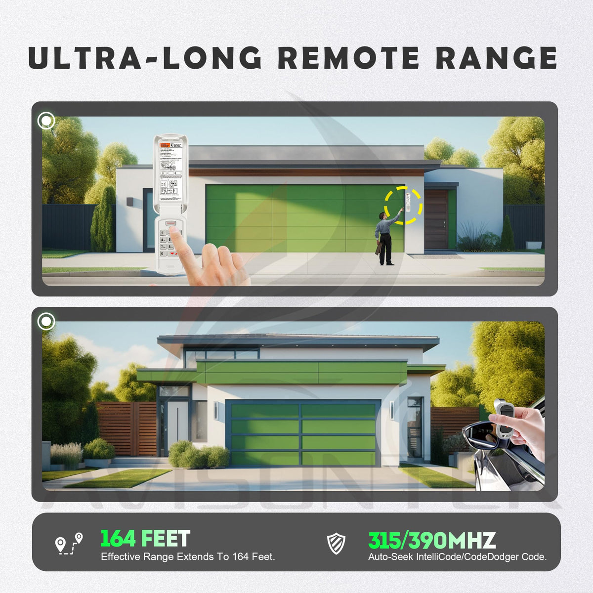 Avisontek GK-R G3T-R keypad offering a one-time PIN for guest access.