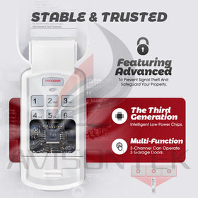Avisontek GK-R three-channel control for up to three doors