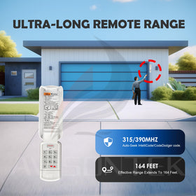 Weather-resistant flip-up cover protects the GK-BX keypad from rain.