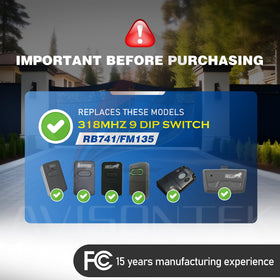 Avisontek MMT103 remote back view shows compact housing
