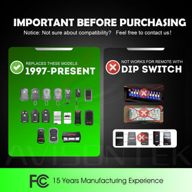 Avisontek O3T remote back view highlights battery access and replacement.