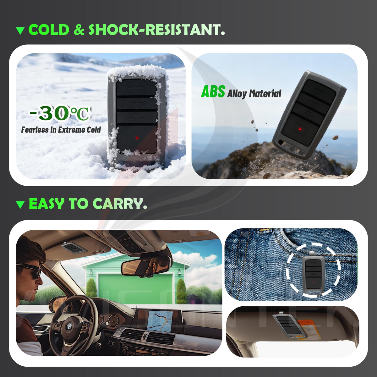 Avisontek O3T remote in-use scene highlights simple pairing and use.