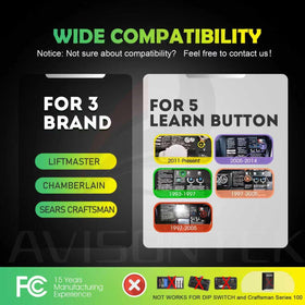 Avisontek remote batteries pre-installed for immediate use.