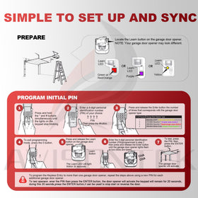 Compatibility note image clarifies supported Learn Button types and exclusions.