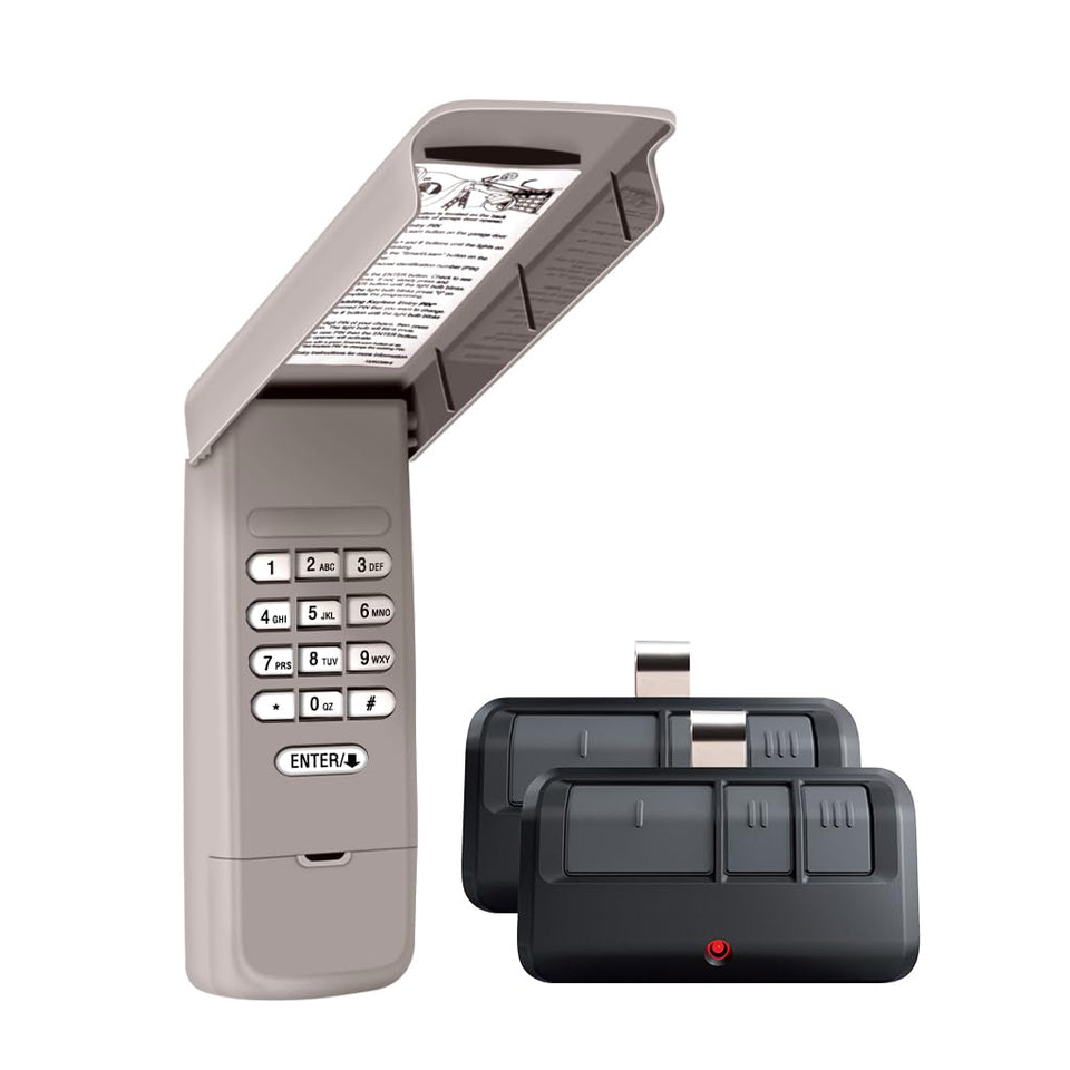 Avisontek wireless keypad front view enables quick, garage access.