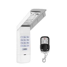 Avisontek wireless keypad remote for LiftMaster 878MAX close-up demonstrating quick, secure entry.