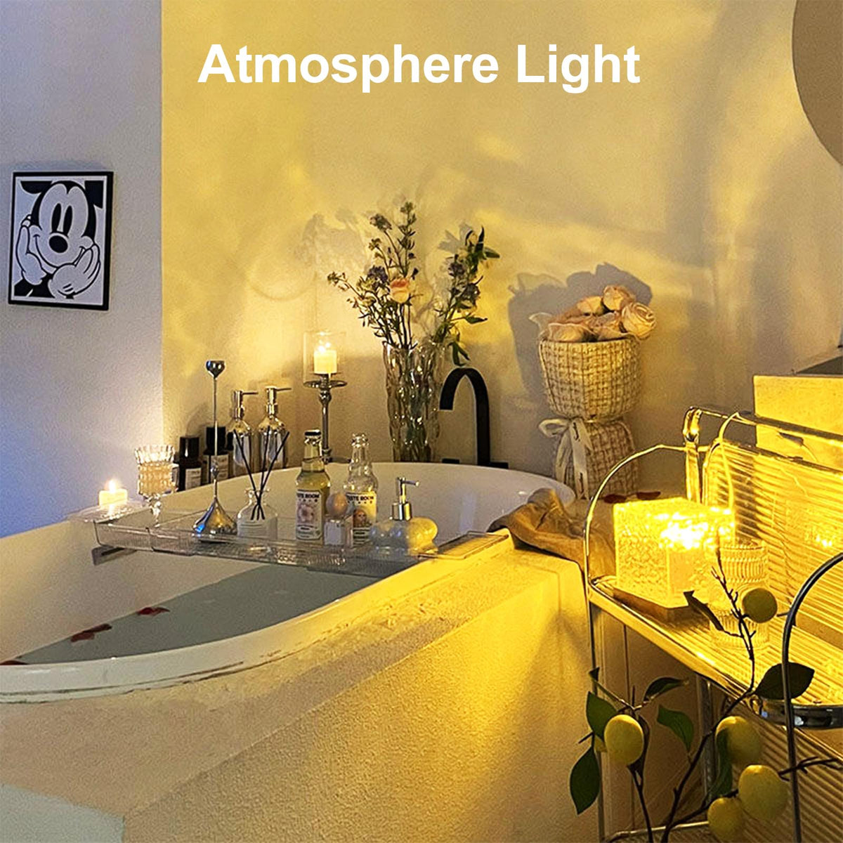 Avkast Aurora Glow Lamp with 16 colors for customizable mood lighting.