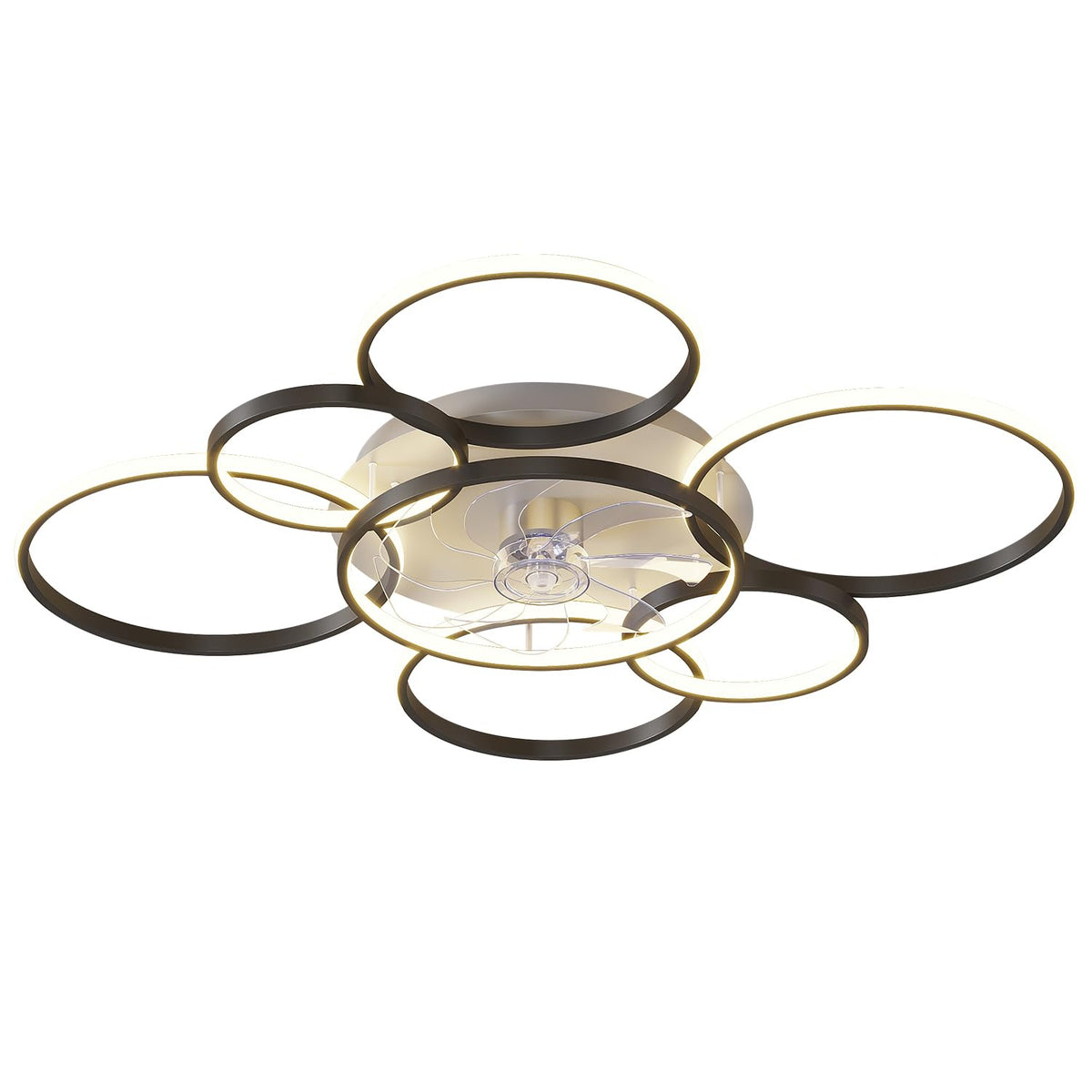 AVLRM all-in-one ceiling fan with light for versatile rooms.