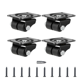 AvrestYPT heavy-duty plate caster, top view, four-wheeled mobility for heavy furniture.