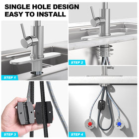 AVSIILE brushed-nickel finish complements farmhouse, condo, or RV setups.
