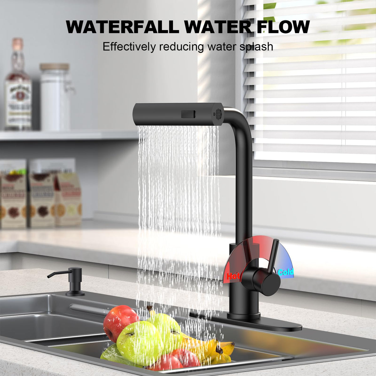 AVSIILE faucet showcases three spray modes for diverse kitchen tasks