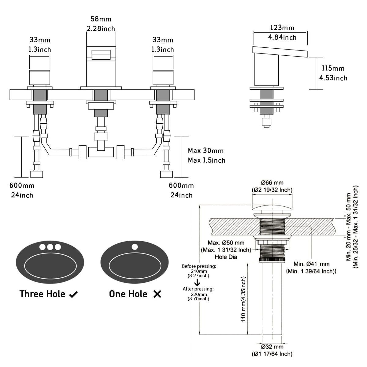 AVSIILE ceramic-disc valve ensures smooth operation and long life.