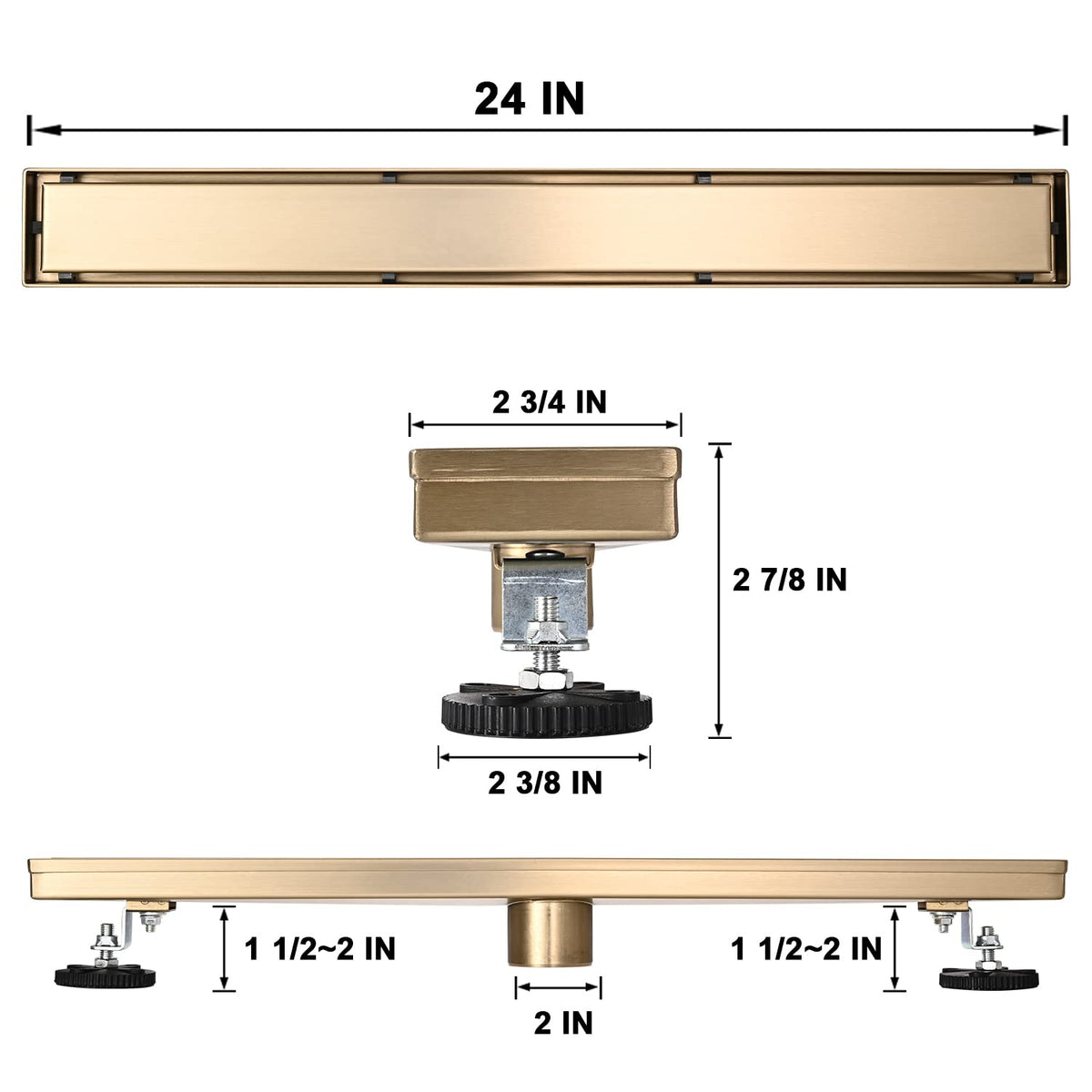 AVSIILE leveling feet enable quick height adjustment during installation.