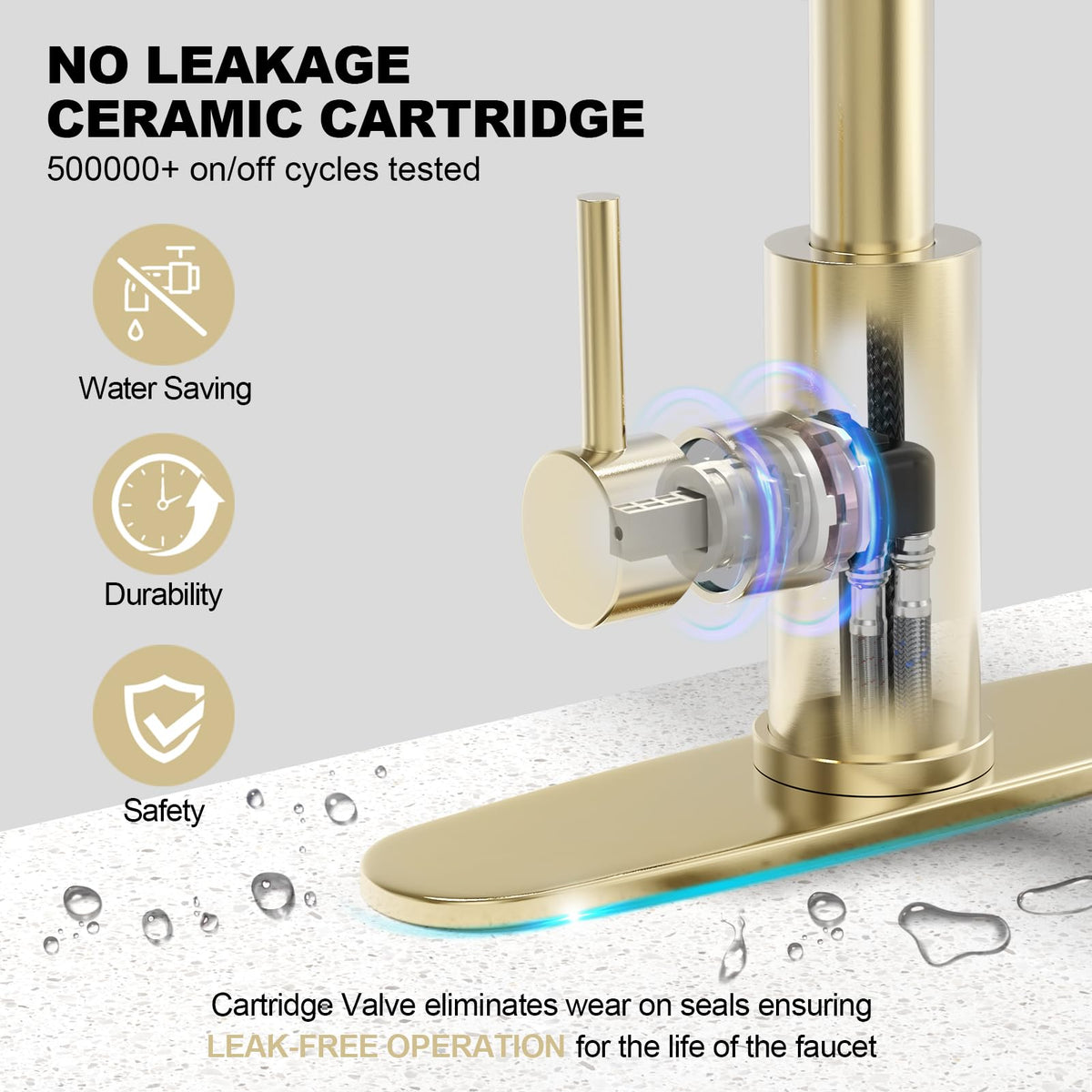 AVSIILE one-handle operation simplifies temperature and flow control