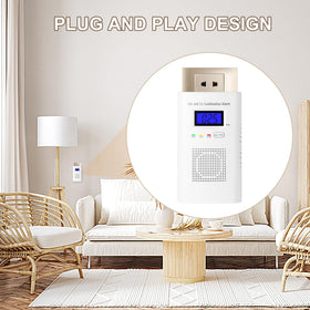 Awatin back-up 9V battery keeps monitoring during power outages.