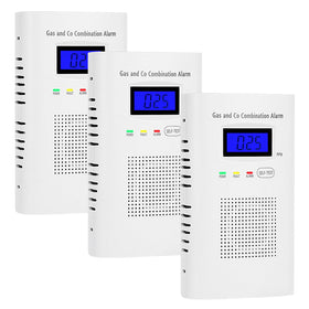 Awatin 3 Pakcs detector front view, plug-in convenience for home safety