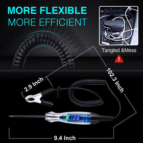 AWBLIN 102-inch flexible lead extends reach in tight spaces.