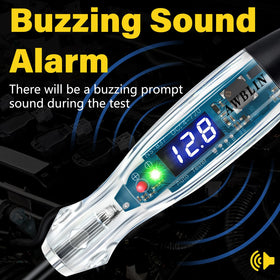 AWBLIN buzzer test light shows LED indicator for quick polarity check.