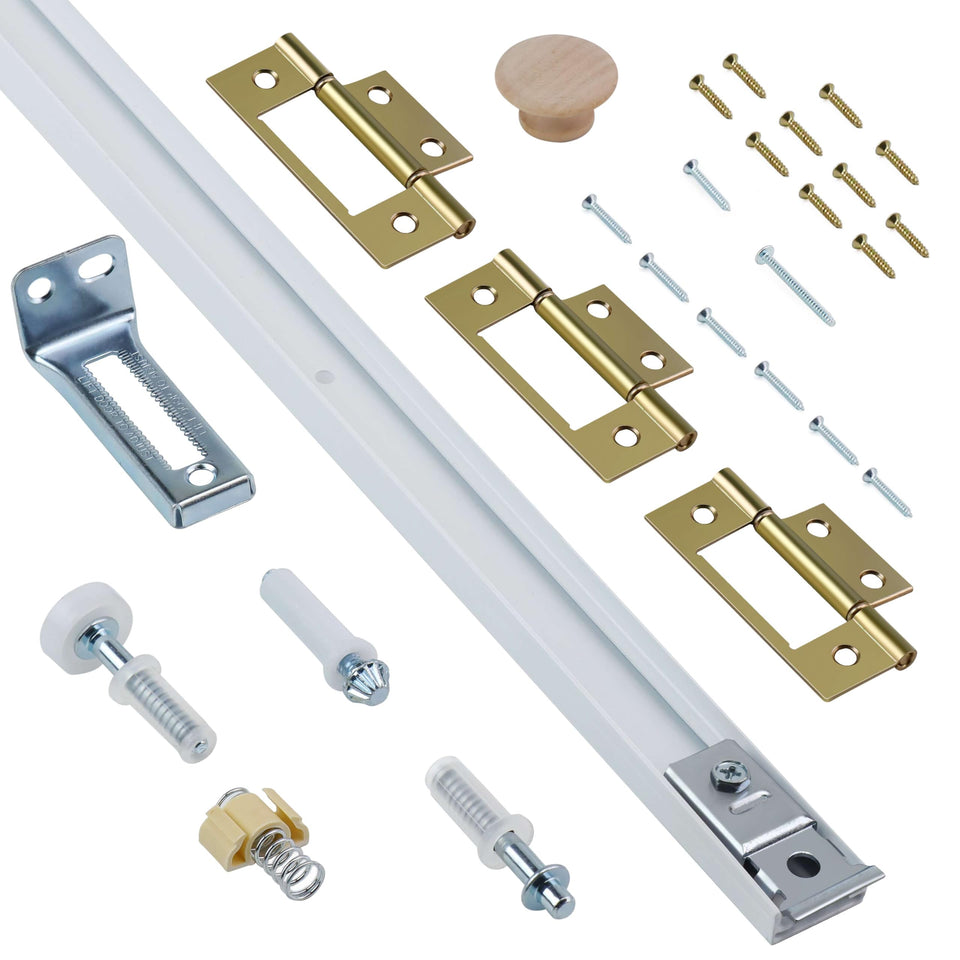 AWDIA bifold track 24-inch for smooth, space-saving closet access.