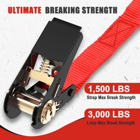 AWELCRAFT 1in x 15ft strap secures outdoor gear on trailers.