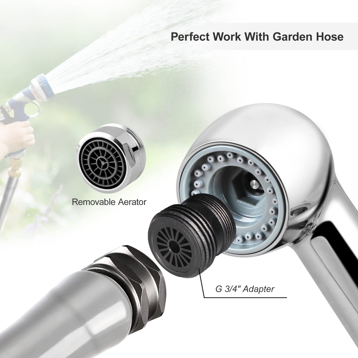 Awelife two-function spray provides versatile cleaning modes.