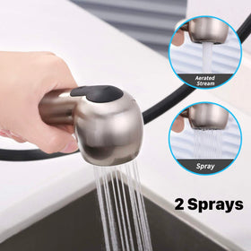 Awelife brushed nickel finish adds a modern look to laundry spaces