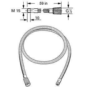 Awelife easy install brass connector supports quick DIY faucet repair
