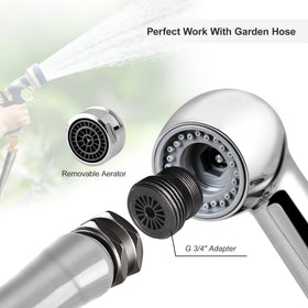 Awelife two-handle control allows precise temperature and pressure adjustment