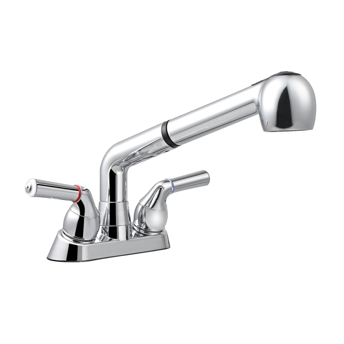 Awelife utility sink faucet with chrome finish and sprayer for easy laundry tasks.