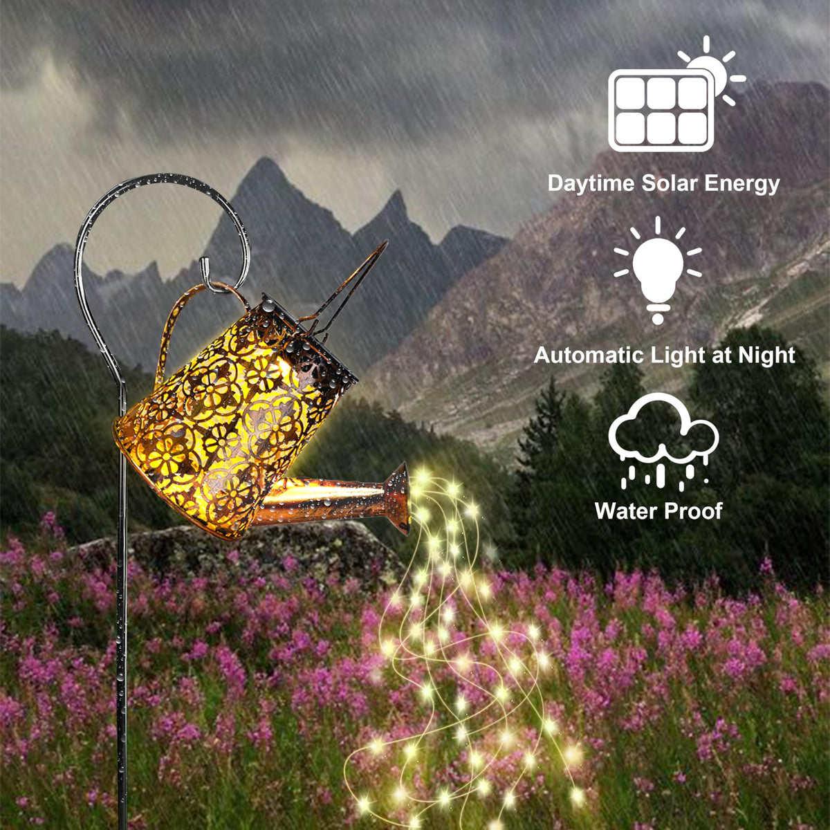 AWENDIETOU garden porch decor lantern brightening yard spaces.
