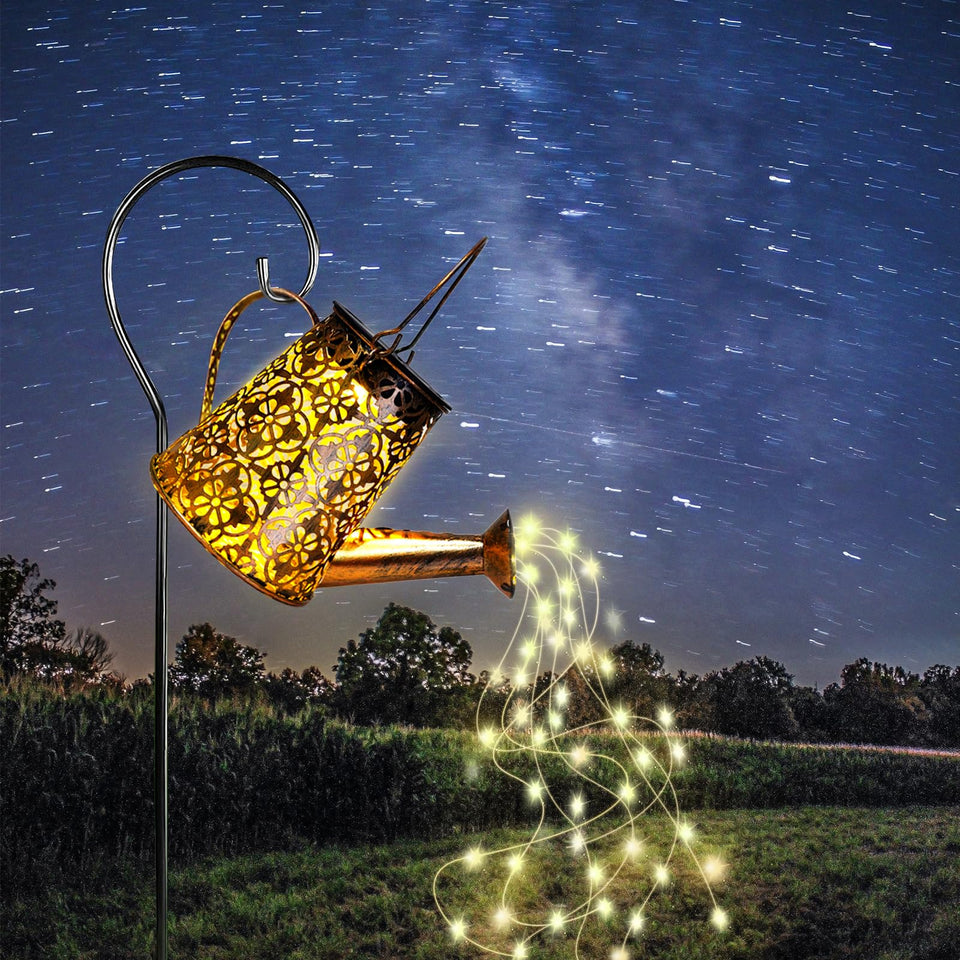 AWENDIETOU snowflake kettle lights cast enchanting shadows at night.