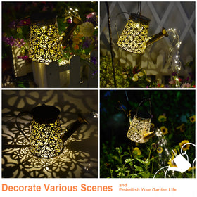 AWENDIETOU weather-resistant iron lantern withstands sun and rain.