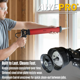 AWF PRO 25-to-1 thrust mechanism delivers smooth pressure