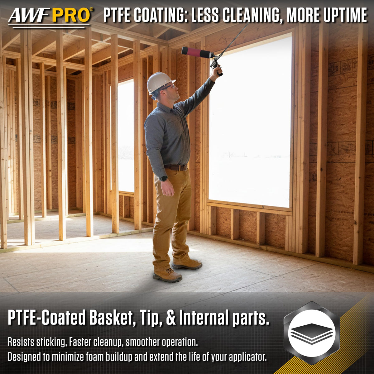AWF PRO accessory kit with straws and extender tips for tight spaces.