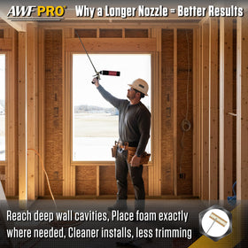 AWF PRO adjustable flow control for precise foam application.