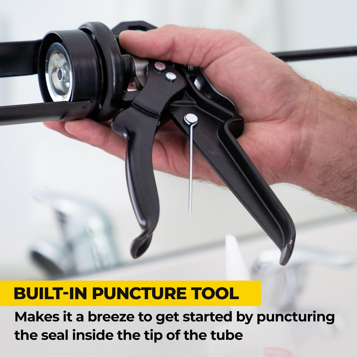AWF PRO caulk gun supports 29 oz cartridges for common sealants and adhesives.