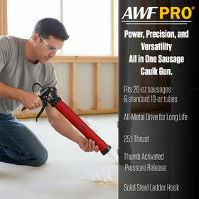 AWF PRO conversion dial quickly switches sausage to cartridge
