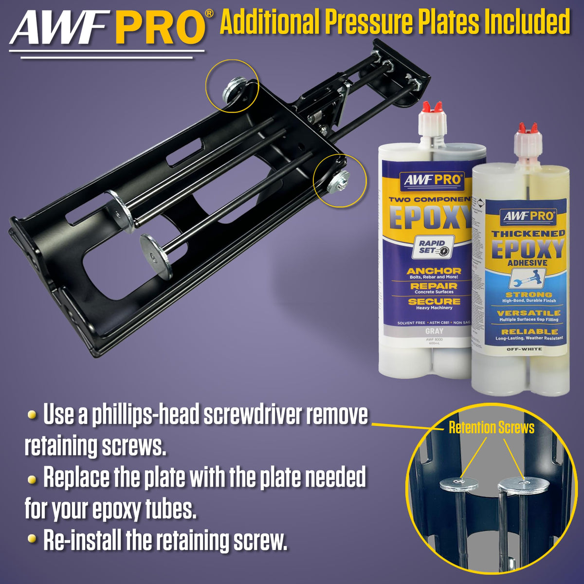 AWF PRO ergonomic handle designed for extended use