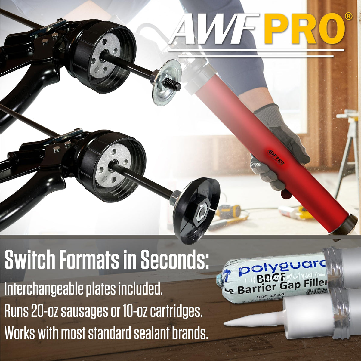 AWF PRO replaceable nozzles for uninterrupted productivity