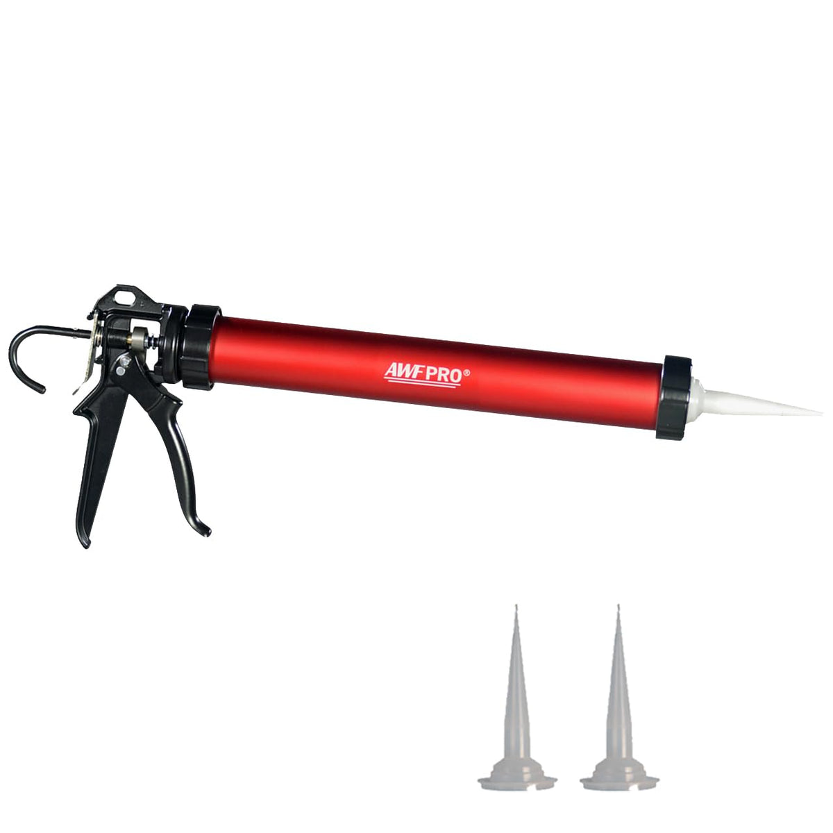 AWF PRO sausage caulking gun assembled for heavy-duty use