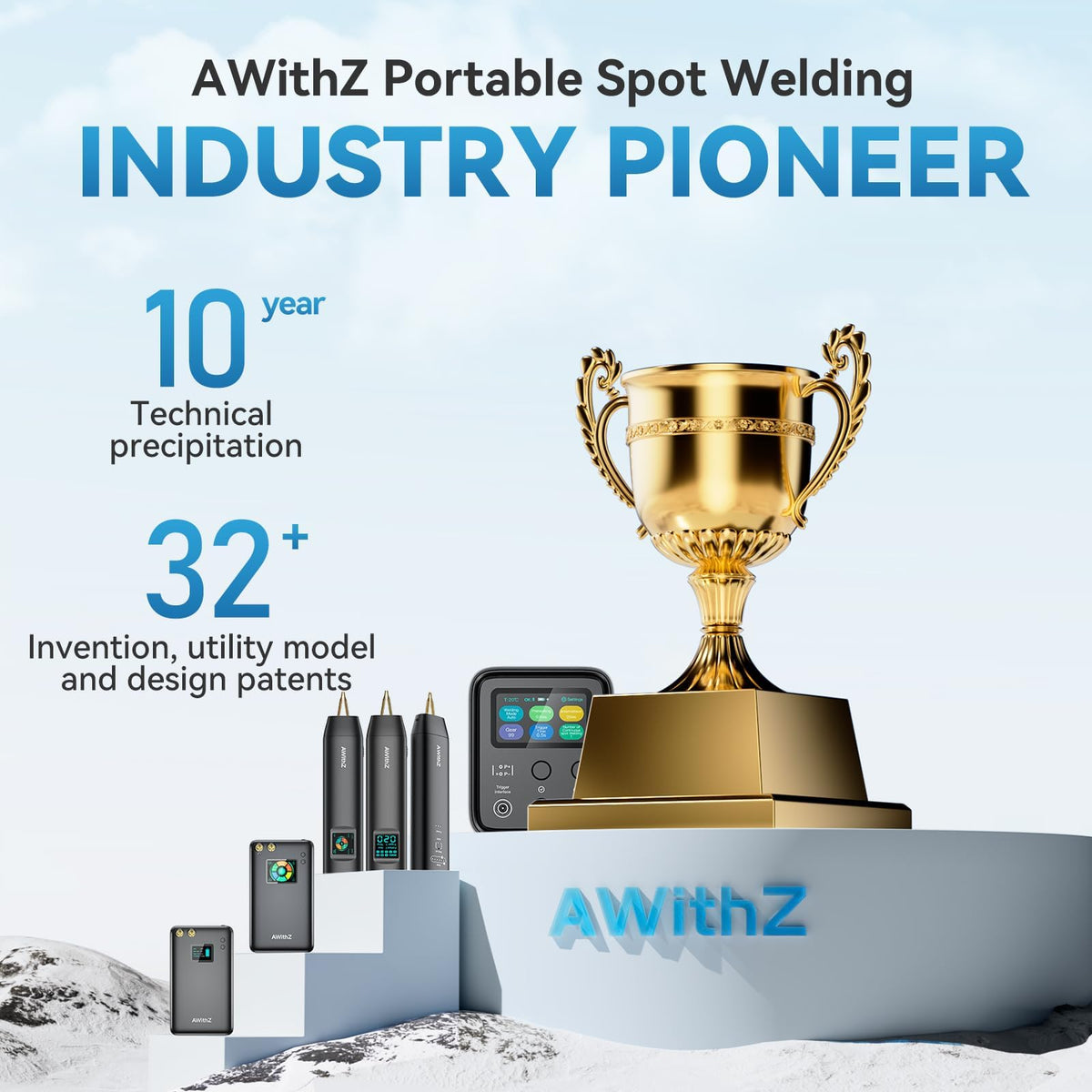 AWithZ 11 gear dial shown for precise welding power