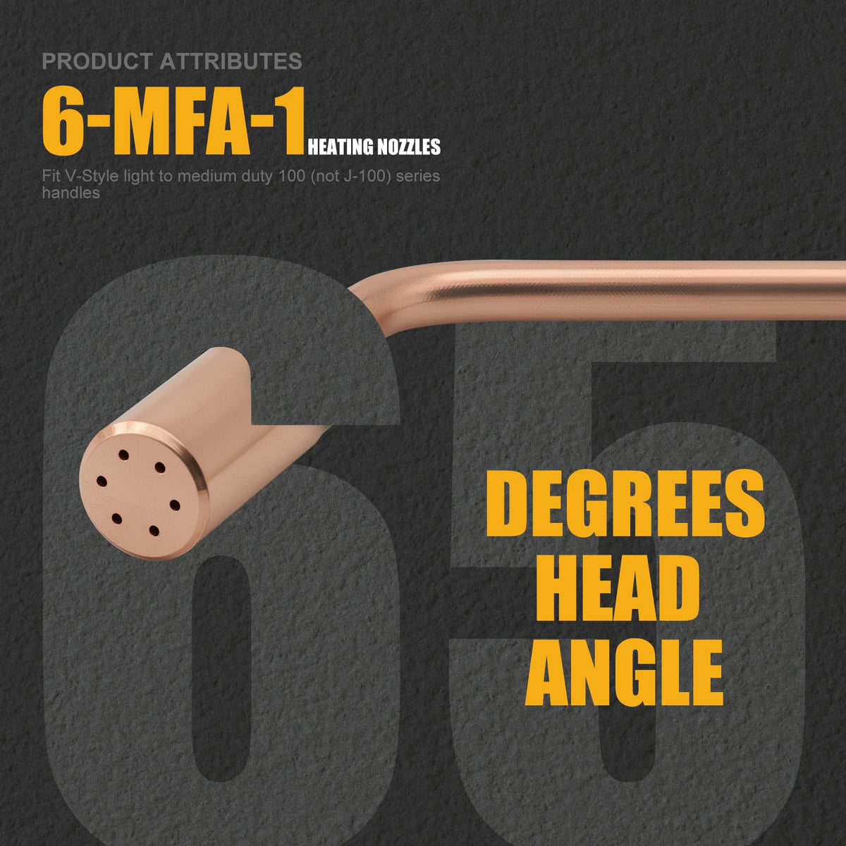 AWLOLWA angled head 65° aids obstacle navigation in tight spaces