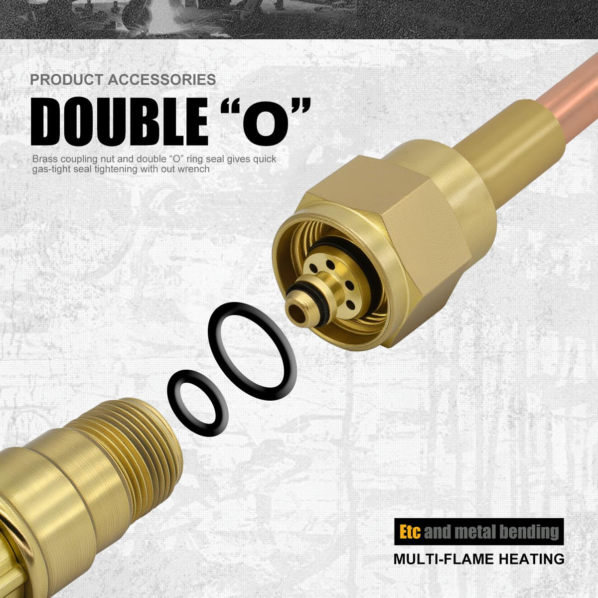 AWLOLWA MFA-1 multi-flame rosebud enables efficient heat placement