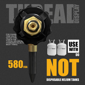 AWLOLWA CGA580 tank valve for secure balloon connections