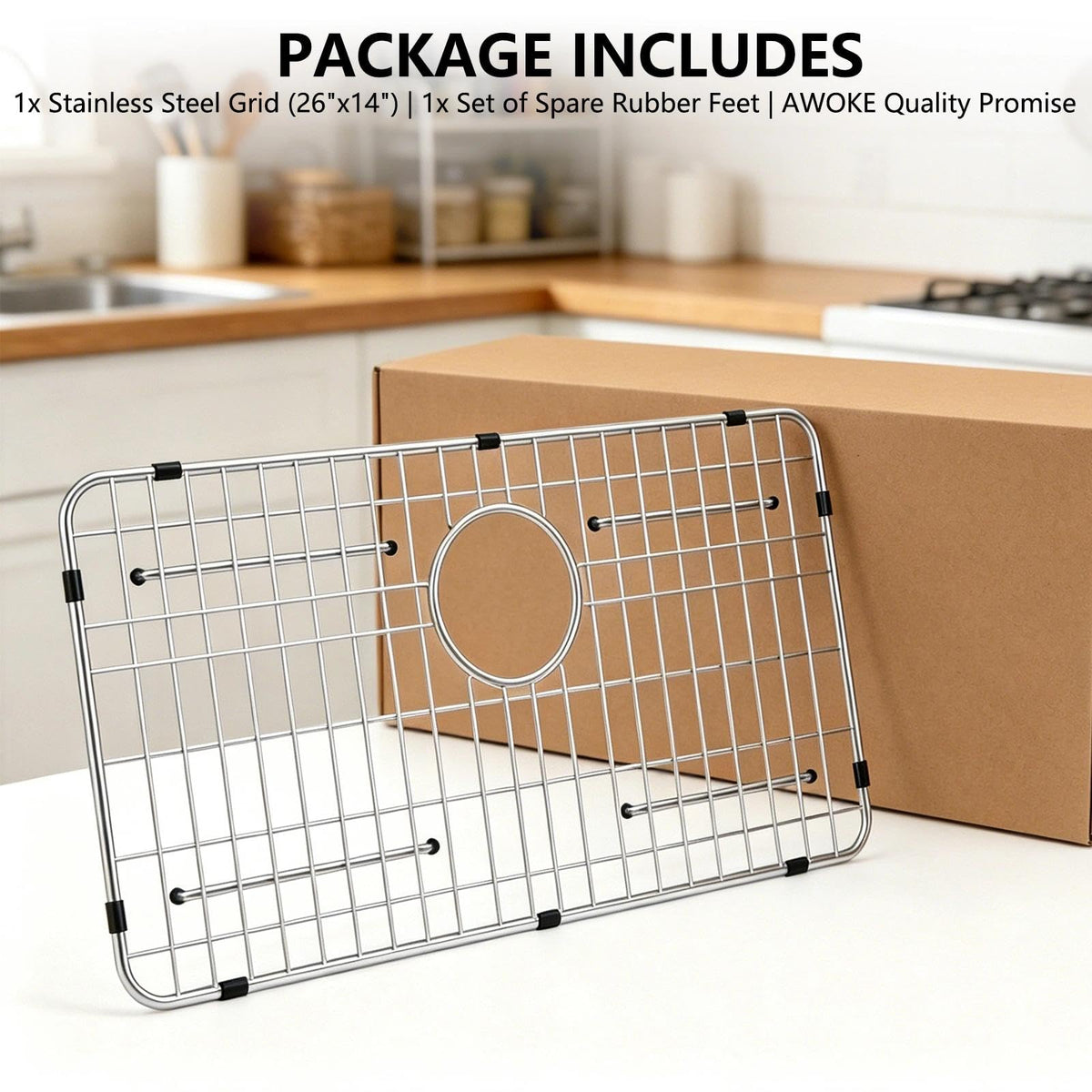 AWOKE dishwasher-safe grid for easy cleaning and maintenance.