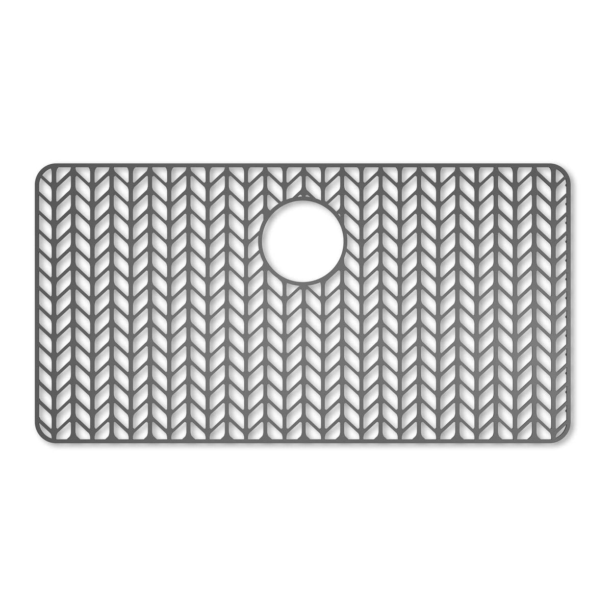 AWOKE large sink protector 30x16 covers curved farmhouse sink bottoms for full protection.