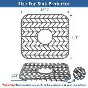 AWOKE protector shows centered drain hole to optimize water flow and quick dry.