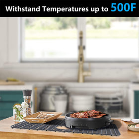 AWOKE Sink Protector Mat dishwasher-safe surface simplifies cleaning after meals.